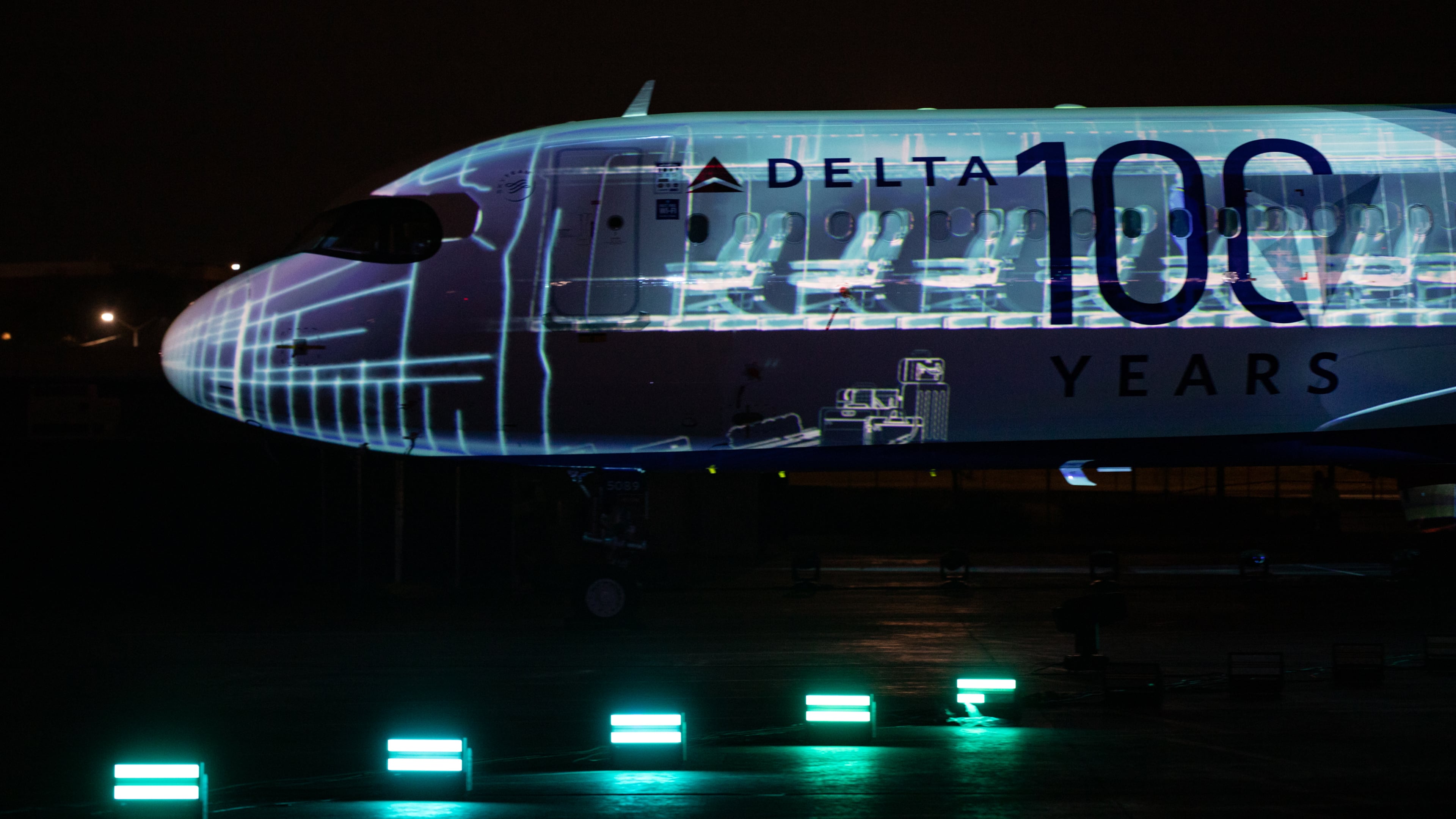 Delta Air Lines celebrates its 100 year anniversary on Saturday, March 15, 2025 at the Delta Flight Museum. The company had expected its centennial would coincide with its most profitable year in history. While tariffs and dampened travel demand upended those plans, the company has reaffirmed its profitability and revenue guidance for the rest of the year. (Jenni Girtman for the AJC)