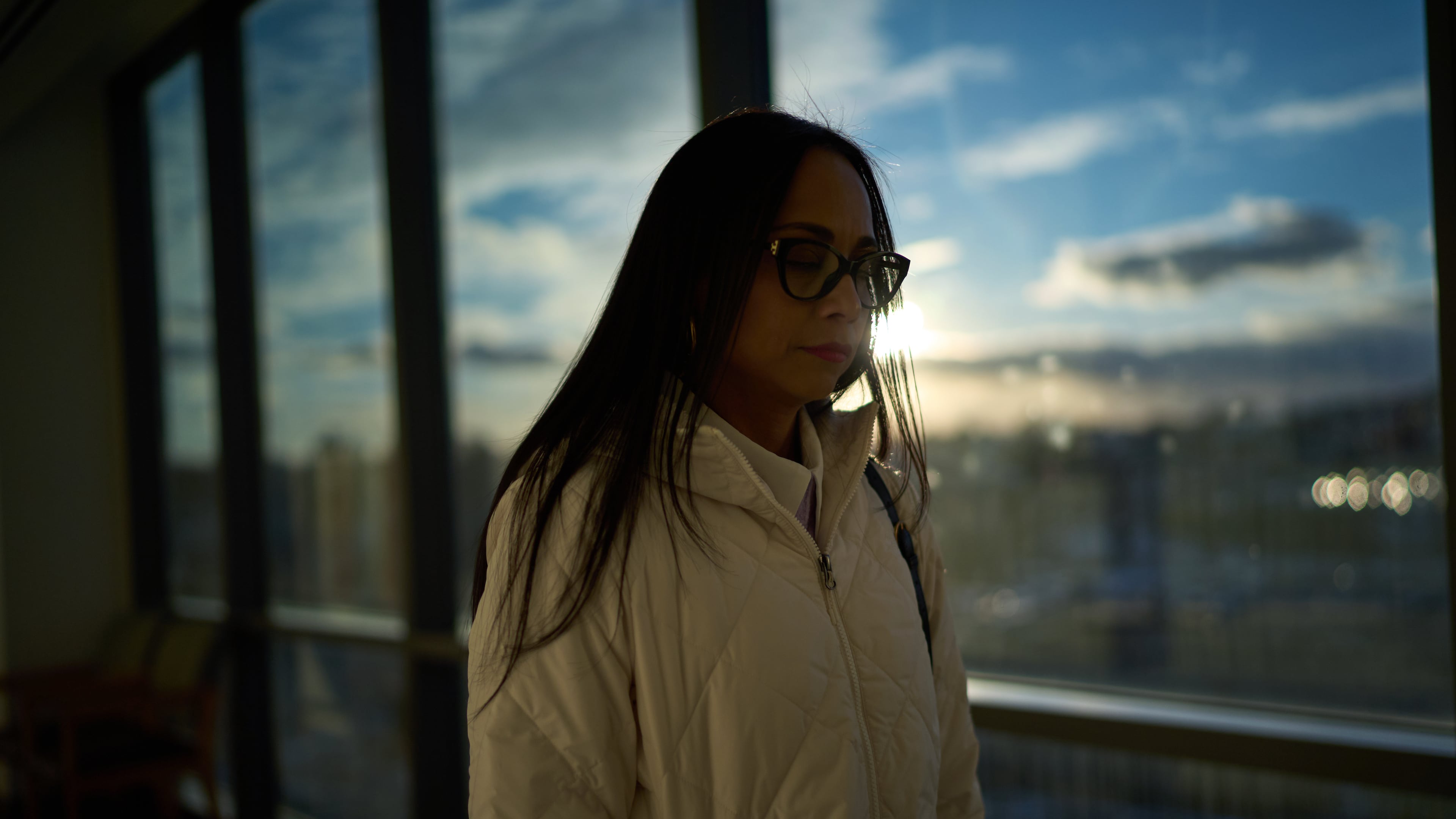 Ruth Wilson, who has lupus, leaves her monthly lupus-focused IV treatment at UMass Memorial Medical Center, Tuesday, Jan. 14, 2025, in Worcester, Mass. (AP Photo/David Goldman)