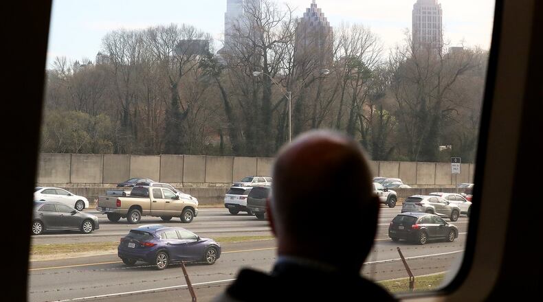 Onboard a MARTA train. Curtis Compton/ccompton@ajc.com