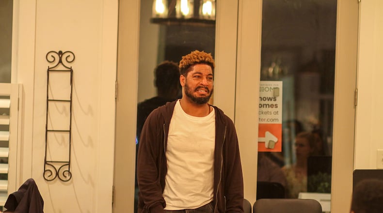 In Out of Hand Theater's "How to Make a Home." Markell Williams plays Antonio, an Iraq veteran and single father who is struggling to find a home in Atlanta for himself and his daughter. (Courtesy of Out of Hand Theater)