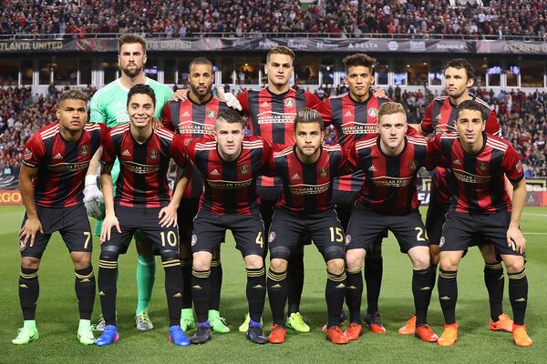 Who wouldn’t want to celebrate the Fourth with these guys? The Atlanta United FC gather for a team photo before taking on the N.Y. Red Bulls during their first game in franchise history on Sunday, March 5, 2017, in Atlanta. After the home game on July 4th, the team will host a fireworks show. Curtis Compton/ccompton@ajc.com