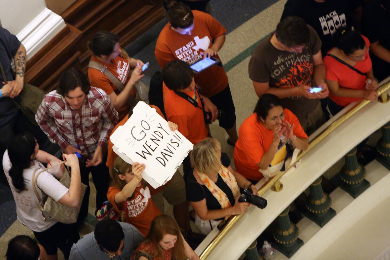 Sen. Wendy Davis filibuster at the Texas Legislature