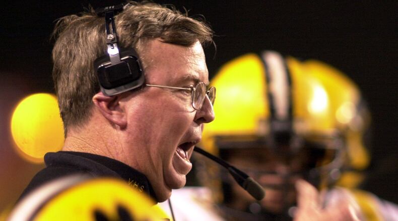 Valdosta coach Mike O'Brien, photographed in 2001. His team was on the losing end of a penetration-decided overtime against Lowndes in 2000. (Joey Ivansco/AJC 2001)