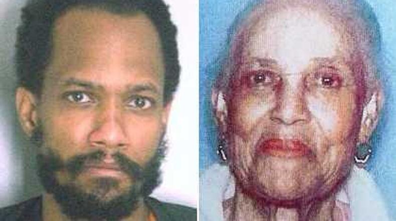 Gregory Williams, a person of interest in his grandmother’s disappearance, is in custody on kidnapping, assault and theft charges. Millicent Williams is still missing. Credit: DeKalb County Jail