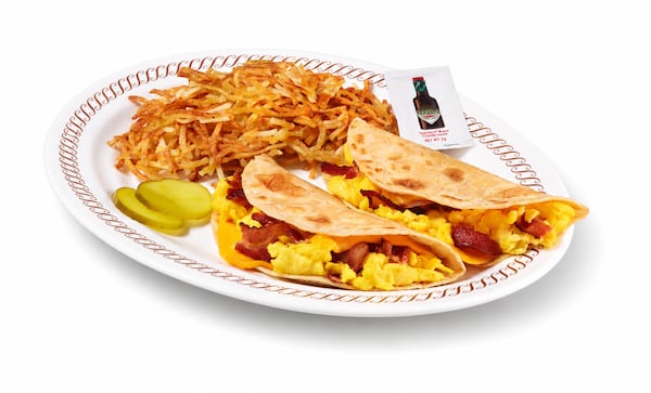 Waffle House is testing tacos on the menus of about 45 Georgia restaurants. (Courtesy of Waffle House)