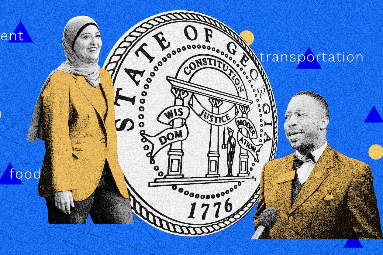 (Photo Illustration: Jessi Esparza / AJC | Source: Jason Getz/AJC, Bob Andres/AJC/TNS)