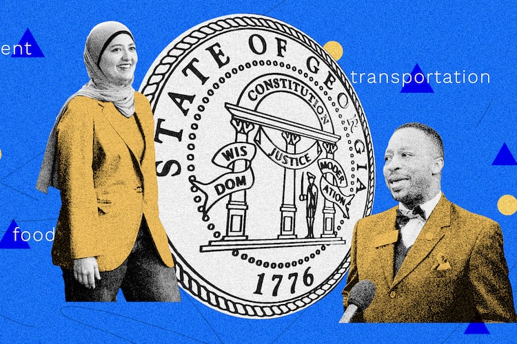 (Photo Illustration: Jessi Esparza / AJC | Source: Jason Getz/AJC, Bob Andres/AJC/TNS)