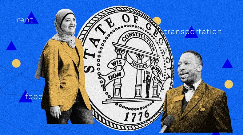 (Photo Illustration: Jessi Esparza / AJC | Source: Jason Getz/AJC, Bob Andres/AJC/TNS)