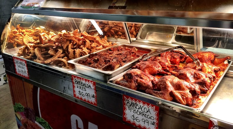 The lunch crowd fills up Supermercado Talpa on weekdays. (Wyatt Williams)