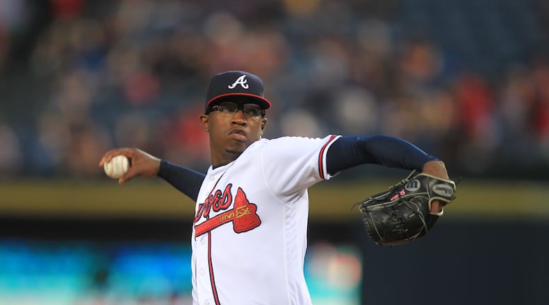 Tyrell Jenkins was 2-4 with a 5.88 ERA in 14 games (eight starts) for the Braves as a rookie in 2016. (File photo)