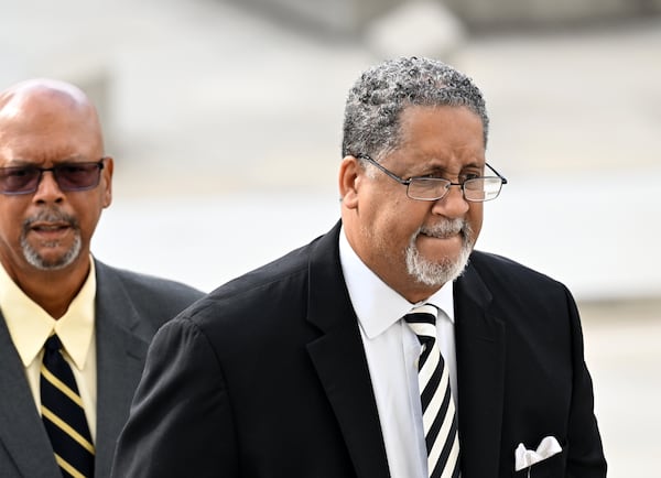 Former Stonecrest Mayor Jason Lary (right). (Hyosub Shin/AJC)