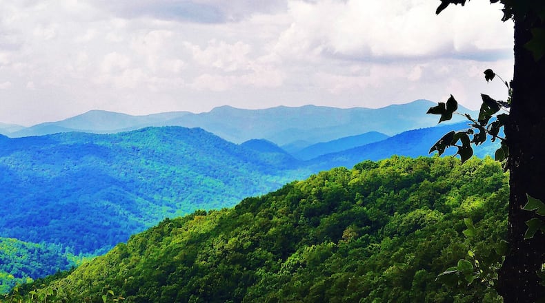This is the view from Hogpen Gap, the highest point on the Richard B. Russell Scenic Highway (Ga. 348) that provides views of some of Georgia’s most spectacular mountain scenery. CONTRIBUTED BY CHARLES SEABROOK