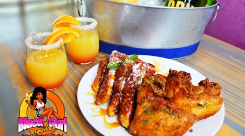 Brunch dishes from Black Gurl Brunch Club