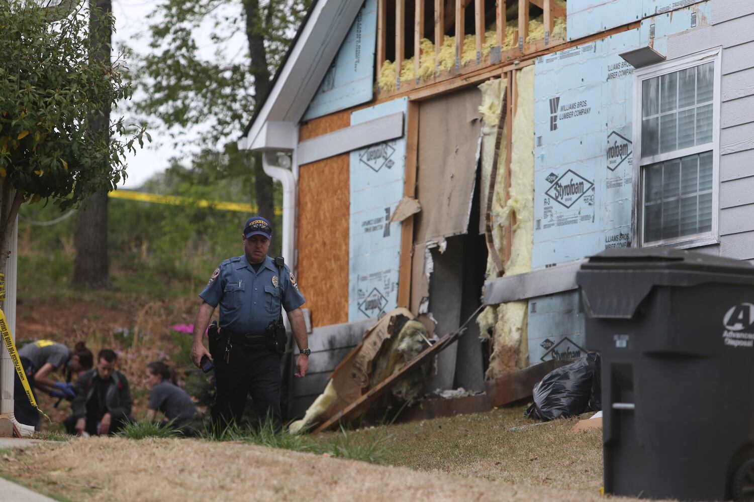 Home damaged during a hostage standoff