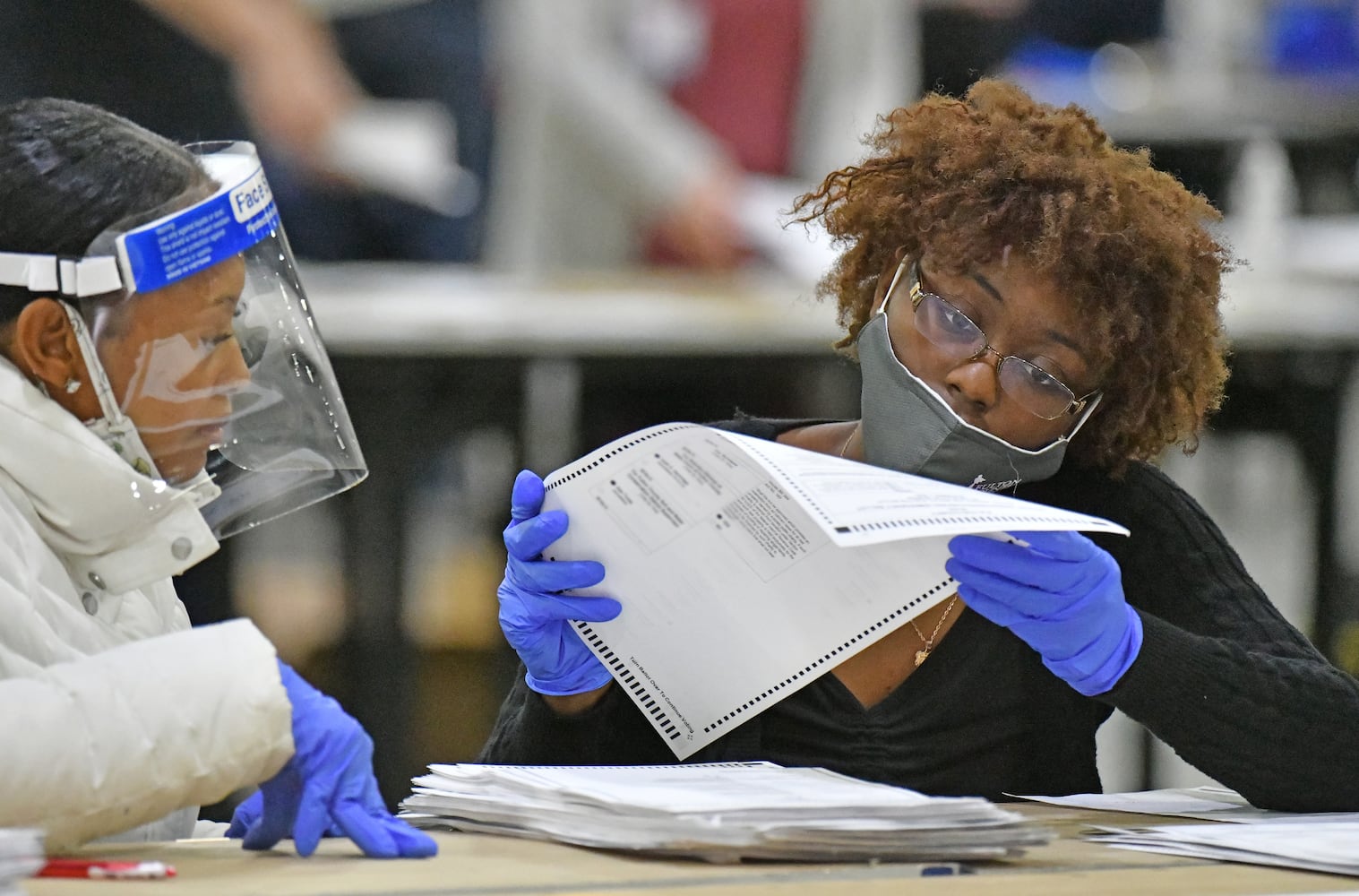 Fulton election recount photos