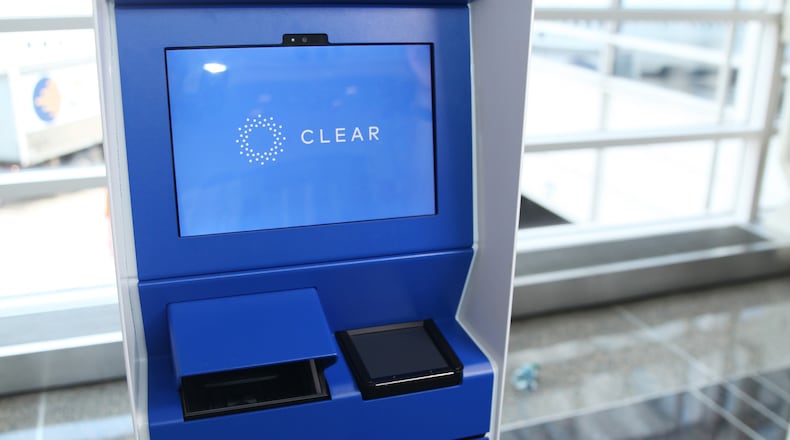 The Clear kiosks lets passengers at Los Angeles International Airport verify their identity with a fingerprint and an iris scan. The services charges a membership fee of $179 per year. (Clear)