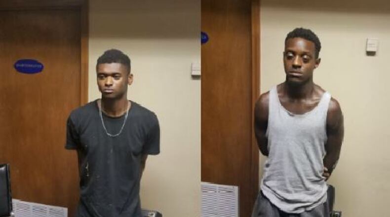 Jonte Hudson (left) and Jonathan Headspeth (Credit: Morrow Police Department)