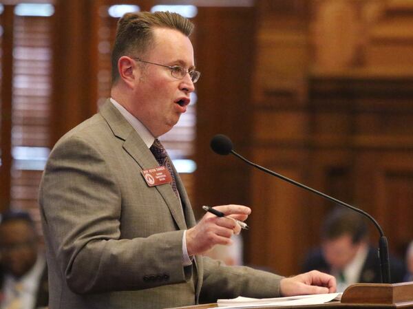 3/7/19 - Atlanta  - Kevin Tanner, representative of district 9, presents HB 511 at the Georgia State Capitol in Atlanta, Georgia on Thursday, March 7, 2019.  HB 511 passed. EMILY HANEY / emily.haney@ajc.com