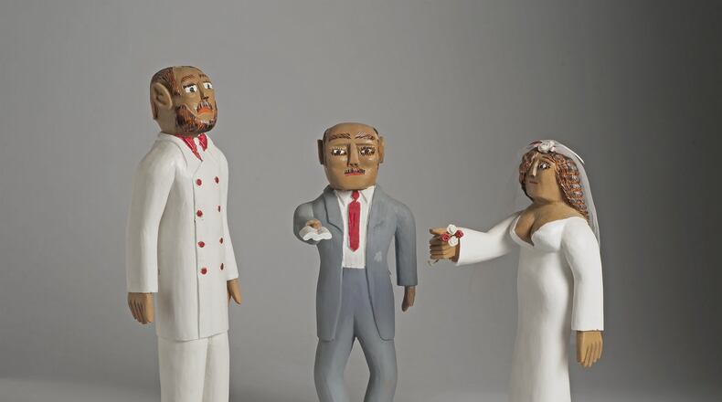 Sulton Rogers’ “Wedding” (1980) is part of “A Cut Above: Wood Sculpture From the Gordon W. Bailey Collection” at the High Museum. CONTRIBUTED BY HIGH MUSEUM OF ART