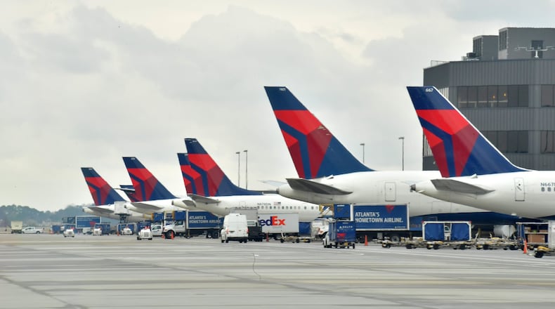 **Photos in and around Hartsfield-Jackson for general use with a DELTA** February 27, 2019 Atlanta - Concourse F, International Terminal, at Hartsfield-Jackson International Airport on Wednesday, February 27, 2019. More than six years since it opened, the international terminal at Hartsfield-Jackson International Airport still struggles with connectivity to the rest of the airport. People going between the international terminal and MARTA or the domestic terminal must still depend on shuttle buses. Arriving international travelers on Concourse E must still walk a distance to get to the international terminal. HYOSUB SHIN / HSHIN@AJC.COM