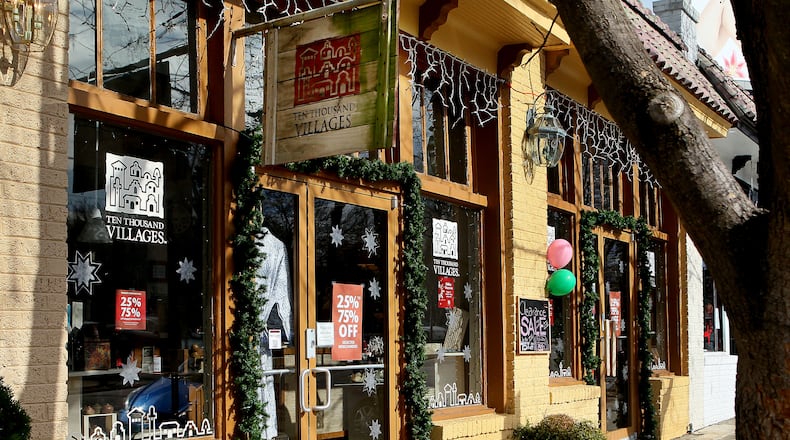 The Ten Thousand Villages Virginia Highlands store featured artwork from several countries in this January 2013 photo. Ten Thousand Villages is a fair trade retailer that sells artisan-crafted home decor, personal accessories and gift items from across the globe.