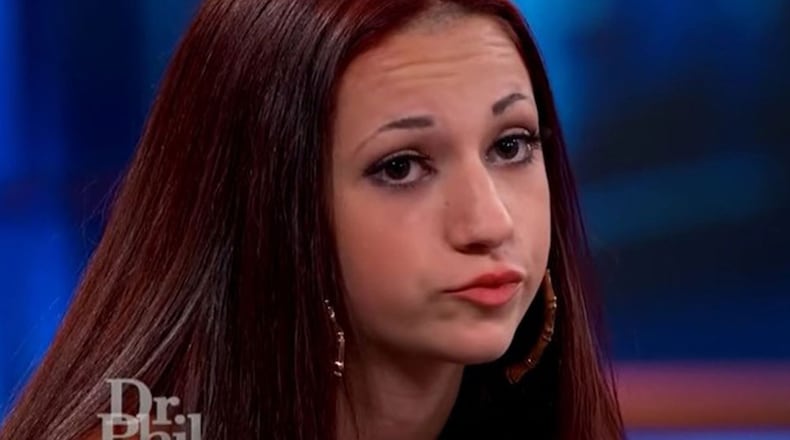 A screen shot from The Dr. Phil Show episode which featured the “Cash Me Ousside” viral sensation teen, Danielle Bregoli, 13, of Boynton Beach.