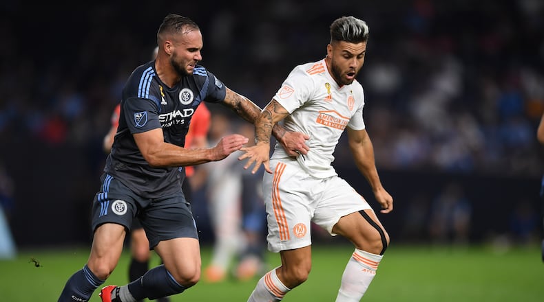During the first half at Yankee Stadium in The Bronx, New York, on Wednesday September 25, 2019. (Photo by Sarah Stier/Atlanta United)