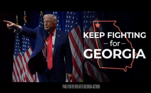 The Greater Georgia political group founded by Republican Kelly Loeffler released an ad ahead of the 14th Congressional District special election. (Screenshot/Greater Georgia Action)