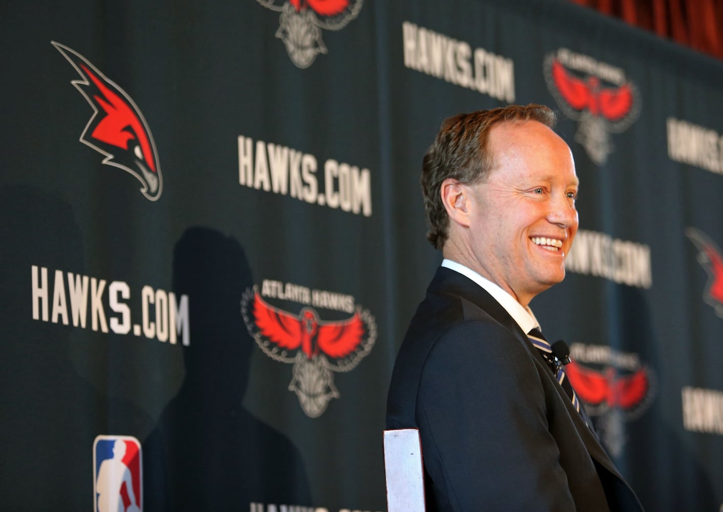 Mike Budenholzer meets the press at Philips Arena news conference