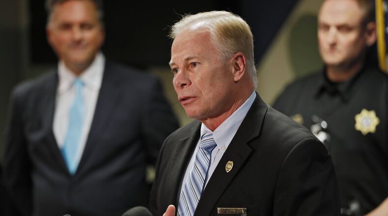 File Photo: Cobb County Public Safety Director Michael Register was among the MCS board members who expressed disappointment that Marietta police are pulling out of a joint drug task force. Bob Andres / bandres@ajc.com