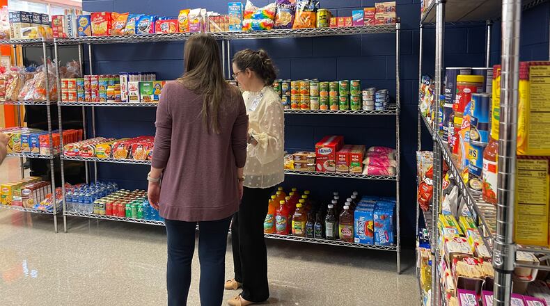 A food pantry featuring meats, dairy and personal care products is part of the S.A.F.E. program recently launched at North Springs High.