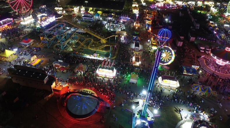 Everything is aglow in neon lights at the North Georgia State Fair.
(Courtesy of Missy Miller.)