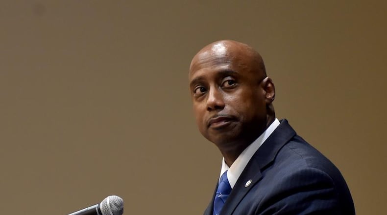 Clayton County Commission Chairman Jeff Turner said Wednesday he does not understand why his colleagues have tied the decision whether to return public comments during commission meetings to the airwaves to the hiring of a communications manager. Photo: AJC File.