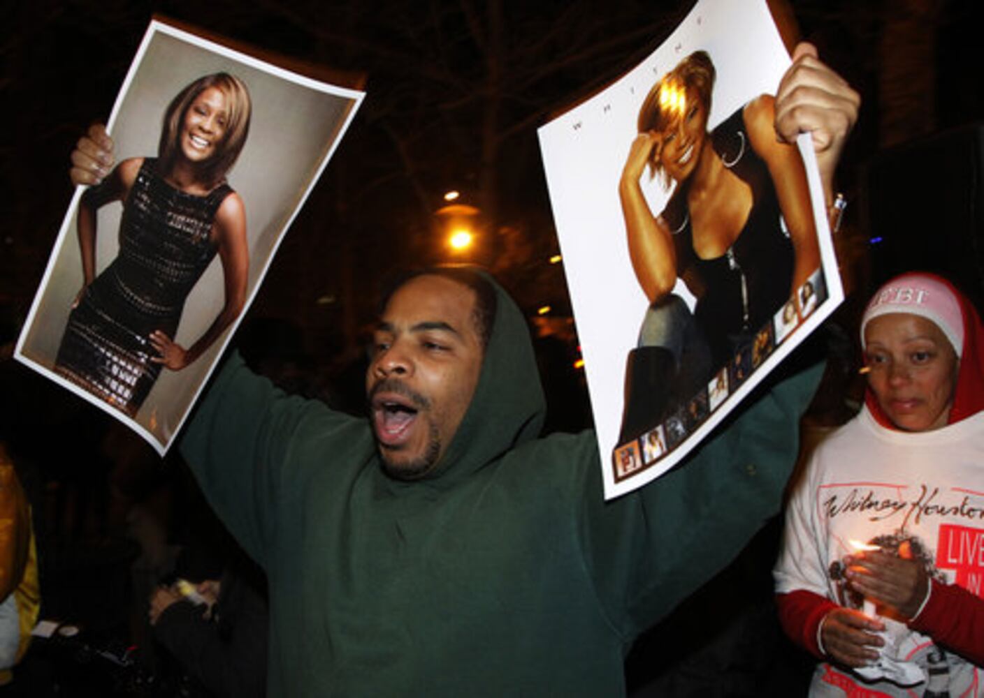 Fans mourn the loss of Whitney Houston