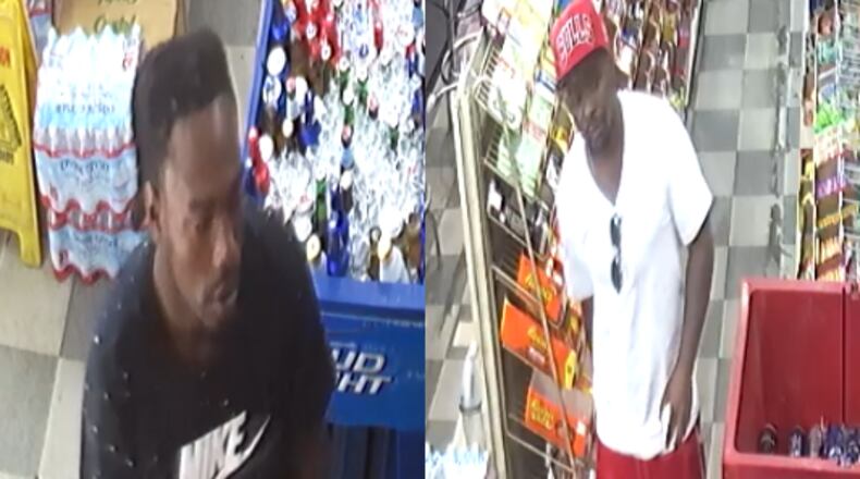 Atlanta police are searching for these two persons of interest in the investigation into a 23-year-old man's shooting death in southeast Atlanta.
