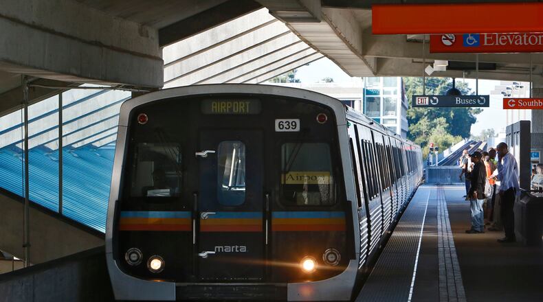 A shooting aboard a MARTA train on Sunday, Feb. 25, 2018, left a passenger injured.