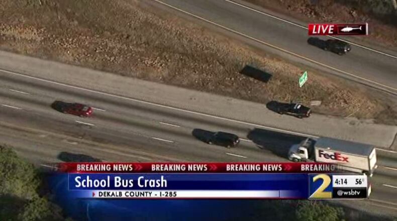 The crash occurred on I-285 northbound, just south of I-20.