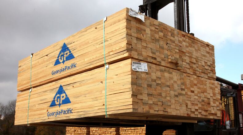 A pallet of Georgia-Pacific lumber. Source: Georgia-Pacific