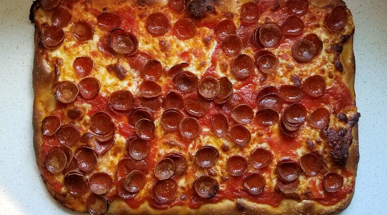Pepperoni pizza from Junior's