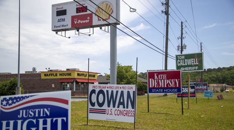 After Republican U.S. Rep. Tom Graves, R-Ranger, announced that he would not seek re-election this year, nine candidates jumped into the GOP primary on June 9 to try to win the open seat. (ALYSSA POINTER / ALYSSA.POINTER@AJC.COM)