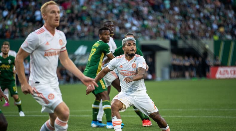 Images from the match between Atlanta United and Portland Timbers at Providence Park in Portland, Oregon. (Photo by Eric Rossitch/Atlanta United)