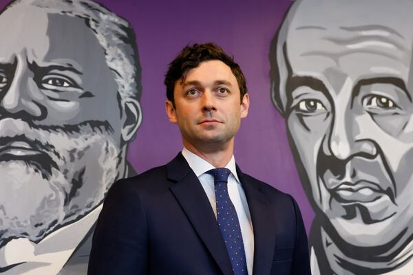 An internal poll for Gov. Brian Kemp's team gives Democratic U.S. Sen. Jon Ossoff, whom Kemp could run against in 2026, a favorability rating of 44%. (Arvin Temkar / arvin.temkar@ajc.com)