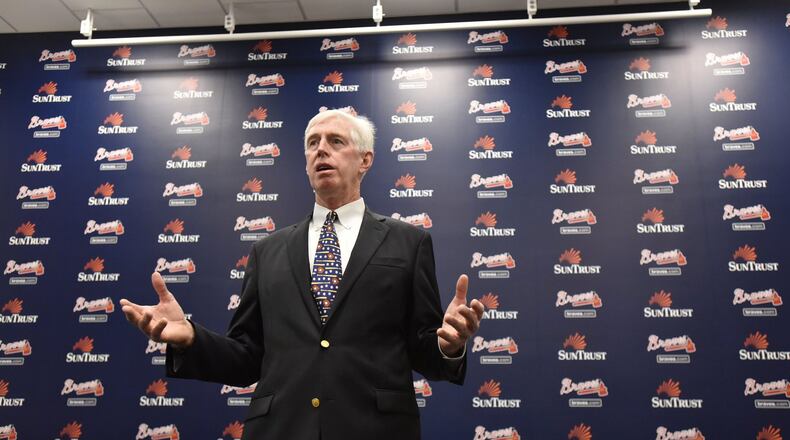 Braves chairman and CEO Terry McGuirk is bullish on the team’s rebuilding efforts. (File photo by HYOSUB SHIN / HSHIN@AJC.COM)