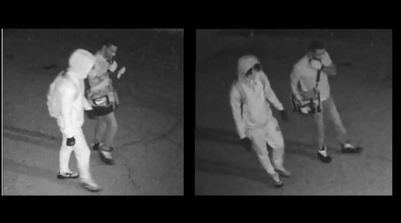 Two men tried to cut power to a Norcross gun store in an attempt to rob it, Gwinnett County police say.