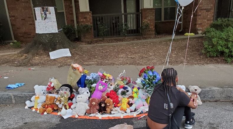 The friend of a 14-year-old boy killed in a shooting this month at an impromptu memorial set up where he was shot.