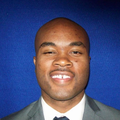 Derrick Harris Jr. has since been terminated from the DeKalb County Police Department following charges of involuntary manslaughter and reckless conduct being filed against him, officials said. (Courtesy of the Georgia Peace Officer Standards and Training Council)