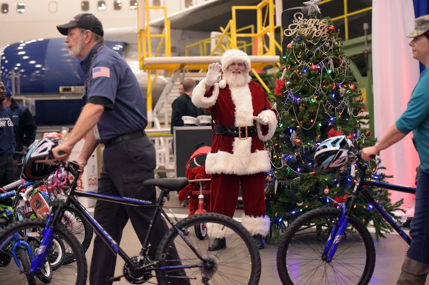 Nearly 700 bikes were donated and assembled by Delta technicians