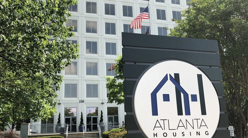 The Atlanta Housing Authority unveiled a new logo and branding for the agency on May 18, 2018. J. SCOTT TRUBEY/strubey@ajc.com