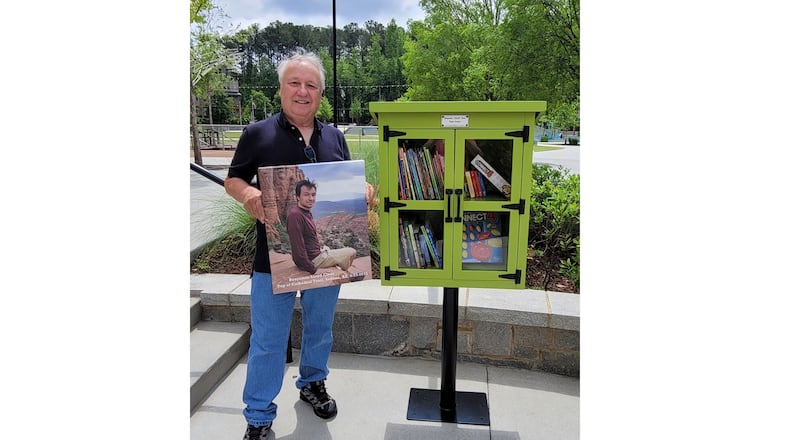 To honor Benjamin Cloer's life, his father, Steve Cloer, has donated a Memorial Children’s Little Free Library to Peachtree Corners Town Green in the Children’s Corner. (Courtesy City of Peachtree Corners)