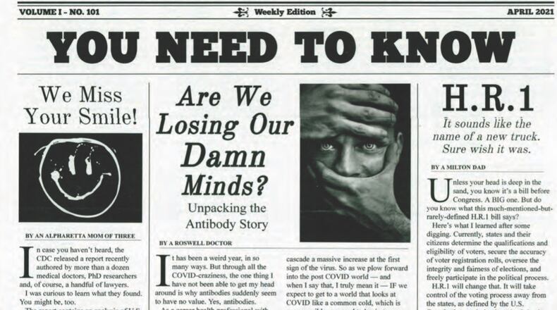 The cover of an April editor of The Pamphleteer.